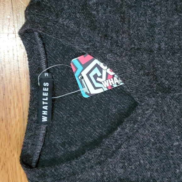 NWT Gray v neck sweater m - Picture 2 of 4